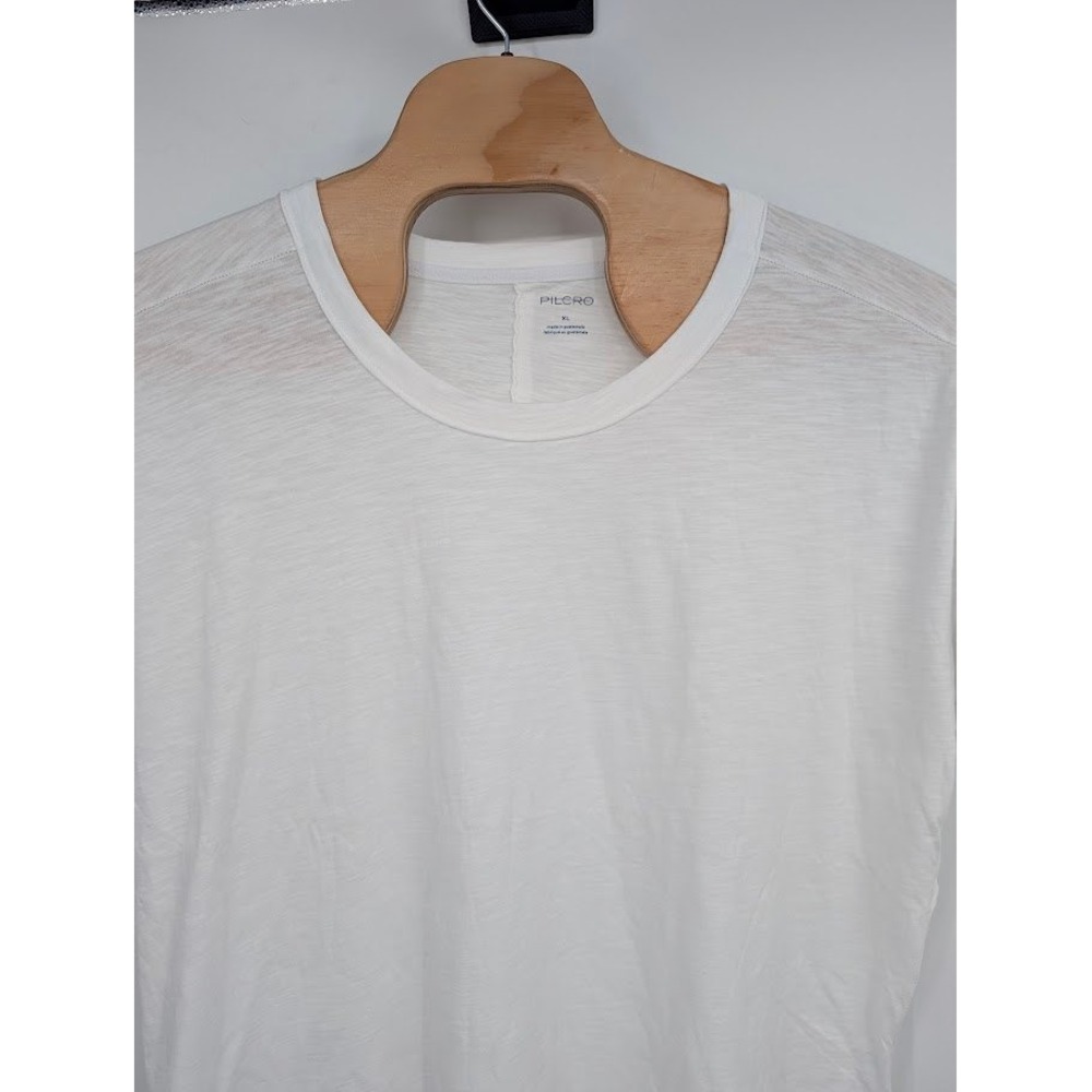 ANTHRO X Pilcro Jordyn Cotton Slub Oversized Crew Neck Tee white Women's‎ sz XL
